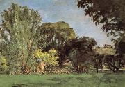 Paul Cezanne Trees in the Jas de Bouffan France oil painting artist
